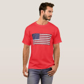 Patriottische Amerikaanse vlag T-shirt (Voorkant volledig)