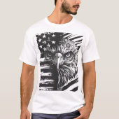 Patriottische Amerikaanse vlag T-shirt (Voorkant)
