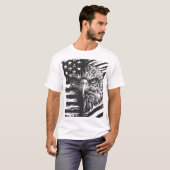 Patriottische Amerikaanse vlag T-shirt (Voorkant volledig)
