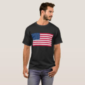 Patriottische Amerikaanse vlag T-Shirt (Voorkant volledig)
