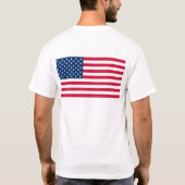 Patriottische Amerikaanse vlag T-shirts (Achterkant)