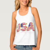 Patriottische Amerikaanse vlag Tanktop Verenigde S