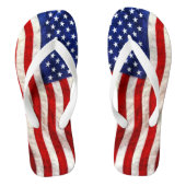 Patriottische Amerikaanse vlag Teenslippers (Voetbed)