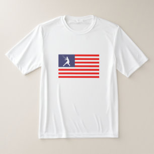 Patriottische Amerikaanse vlag tennis t shirt USA