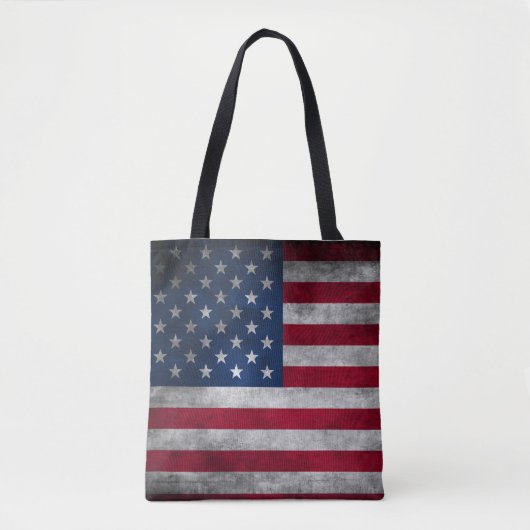 Patriottische Amerikaanse vlag Tote Bag (Voorkant)