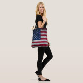 Patriottische Amerikaanse vlag Tote Bag (Op model)