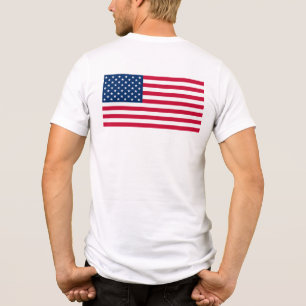 Patriottische Amerikaanse vlag Tri-Blend Shirt