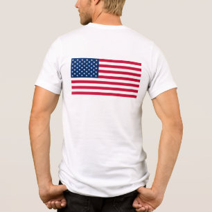 Patriottische Amerikaanse vlag Tri-Blend Shirt