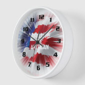 Patriottische Amerikaanse vlag Trots om Amerikaans (Hoek)