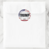 Patriottische Amerikaanse vlag Trump 2024 Sticker (Tas)