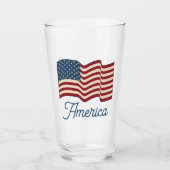 Patriottische Amerikaanse Vlag Tumbler (Voorkant)
