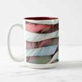 Patriottische Amerikaanse vlag Tweekleurige Koffiemok (Links)