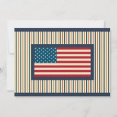 Patriottische Amerikaanse Vlag Uitnodigingen (Voorkant)