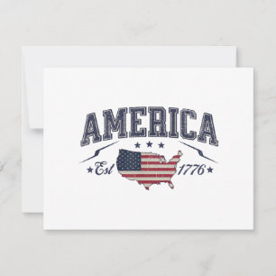 Patriottische Amerikaanse Vlag USA Est 1776 4 juli