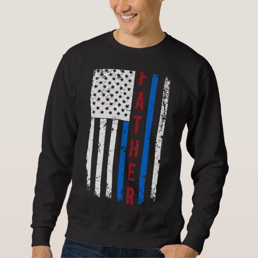 Patriottische Amerikaanse vlag Vaderdag 1 Trui (Voorkant)
