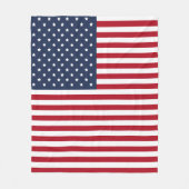 Patriottische Amerikaanse vlag Verenigde Staten Fleece Deken (Voorkant)