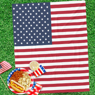 Patriottische Amerikaanse vlag Verenigde Staten Fleece Deken