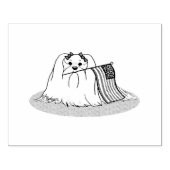 Patriottische Amerikaanse vlag Verenigde Staten Ma Rubberstempel (Afrduk)