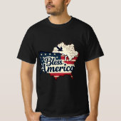 Patriottische Amerikaanse vlag - Verenigde Staten  T-shirt (Voorkant)
