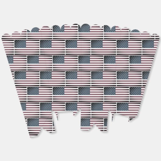 Patriottische Amerikaanse vlag Verjaardagsfeestje  Bedankdoosjes (Ongevouwen)