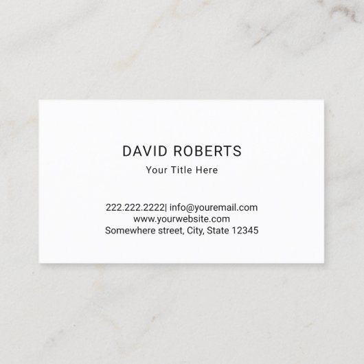 Patriottische Amerikaanse Vlag Veteraan Service QR Visitekaartje (Achterkant)