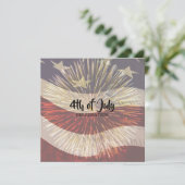 Patriottische Amerikaanse vlag Vier juli  Kaart (Staand voorkant)