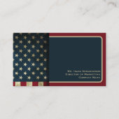 Patriottische Amerikaanse vlag Visitekaartje (Voorkant)