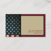 Patriottische Amerikaanse vlag Visitekaartje (Voorkant)