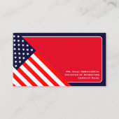 Patriottische Amerikaanse vlag Visitekaartje (Voorkant)
