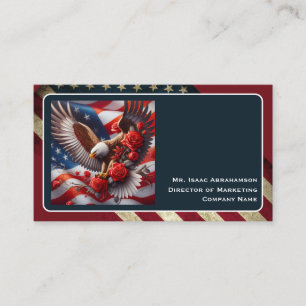 Patriottische Amerikaanse Vlag Visitekaartje