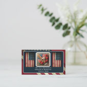 Patriottische Amerikaanse Vlag Visitekaartje (Staand voorkant)