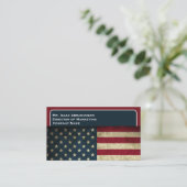 Patriottische Amerikaanse vlag Visitekaartje (Staand voorkant)