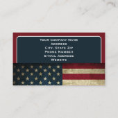 Patriottische Amerikaanse vlag Visitekaartje (Achterkant)