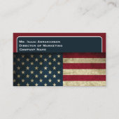 Patriottische Amerikaanse vlag Visitekaartje (Voorkant)