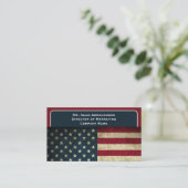 Patriottische Amerikaanse vlag Visitekaartje (Staand voorkant)