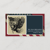 Patriottische Amerikaanse vlag Visitekaartje (Voorkant)