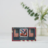 Patriottische Amerikaanse Vlag Visitekaartje (Staand voorkant)