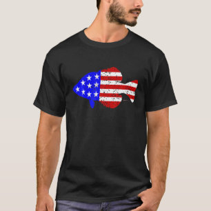 Patriottische Amerikaanse vlag Vist T-shirt