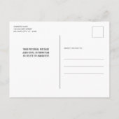 Patriottische Amerikaanse vlag voor militaire pens Aankondigingskaart (Achterkant)