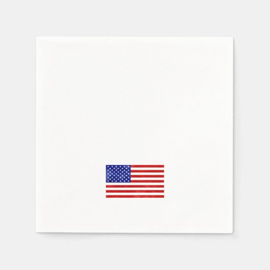 Patriottische Amerikaanse vlag Vrijheid Rood Wit B Servet (Voorkant)