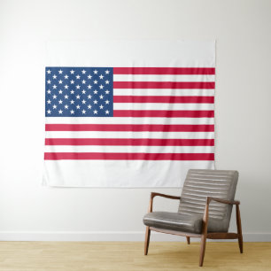Patriottische Amerikaanse vlag wandtapijt Wandkleed