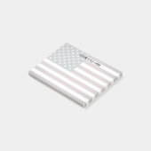 Patriottische Amerikaanse vlag watermerk Gepersona Post-it® Notes (Schuin)