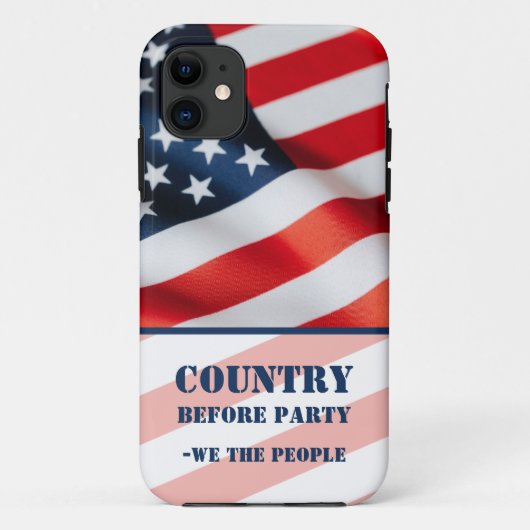 Patriottische Amerikaanse vlag We the People Case-Mate iPhone Case (Achterkant)