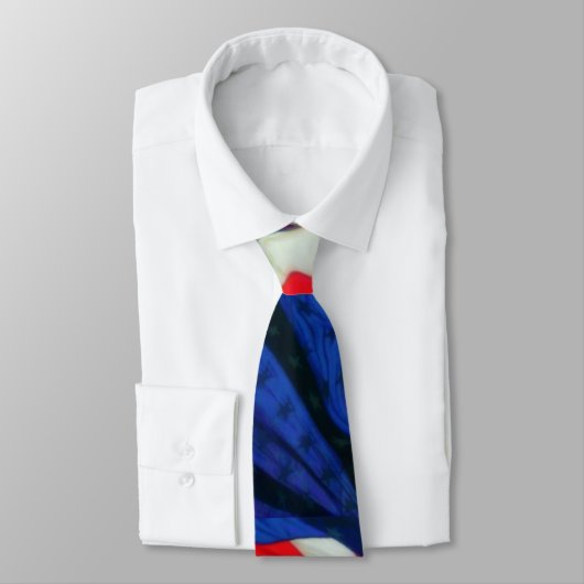 Patriottische Amerikaanse vlag wervelende Stropdas (Gebonden)