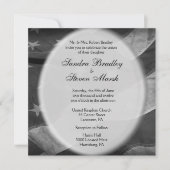 Patriottische Amerikaanse vlag Zwart-wit Kaart (Voorkant)