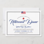 Patriottische Amerikaanse vlagGeëerd | Pensioendei Kaart (Voorkant)