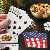 Patriottische Amerikaanse vlaggeenkaart Pokerkaarten (Insitu)
