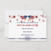 Patriottische Amerikaanse vlaggen en sterrenherden Kaart (Voorkant)