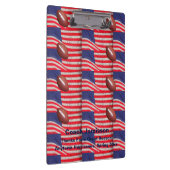 Patriottische Amerikaanse vlaggen, Football Coach  Klembord (Rechts)