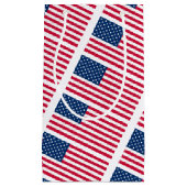 Patriottische Amerikaanse Vlaggen Gift Bag Klein Cadeauzakje (Voorkant)
